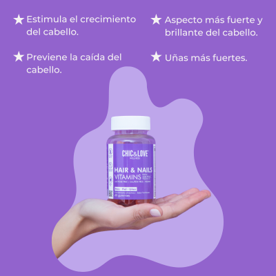 GUMMIES HAIR & NAILS VITAMINAS (60 Unds)
