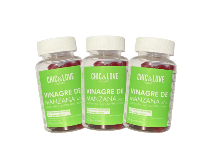 GUMMIES VINAGRE DE MANZANA Pack 3 botes